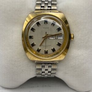 Vintage 1973 Timex Automatic Men's Watch Timex Viscount 46960-3373 Works!